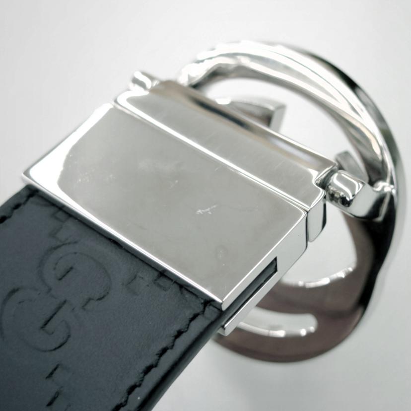 GUCCI グッチ/インターロッキングGリバーシブルベルト/473030//ABランク/75