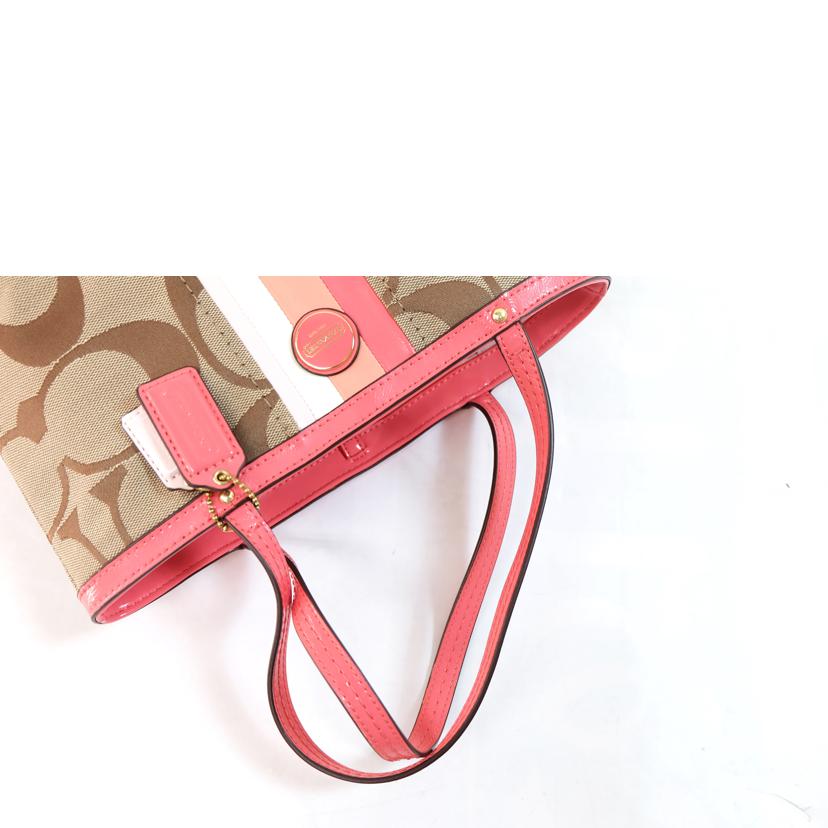 COACH コーチ/シグネチャーストライプミニトート/F49315//A13**/Bランク/71