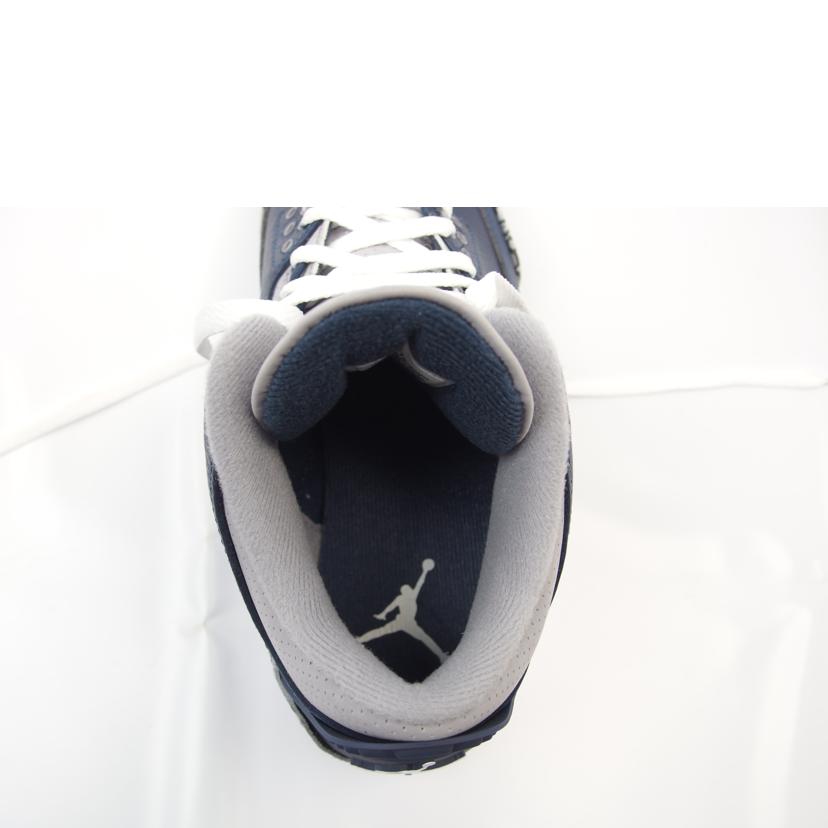 NIKE/NIKE AIR JORDAN 3 RETRO mid night navy/CT8532-401//Aランク/83