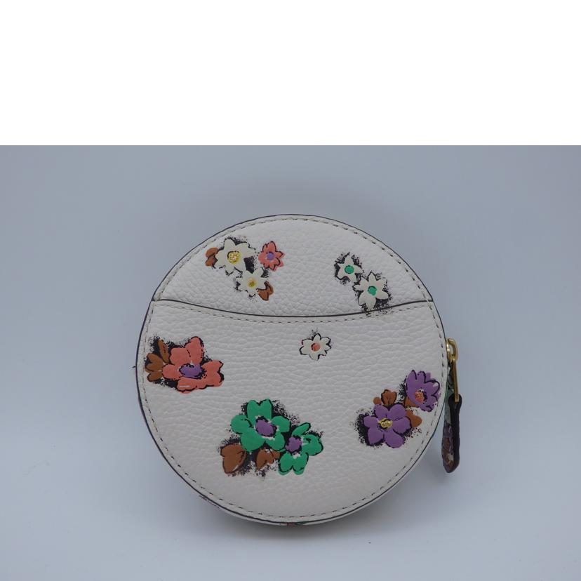 COACH コーチ/ラウンドコインケース/フローラルプリント/C4202//B21**/Aランク/93