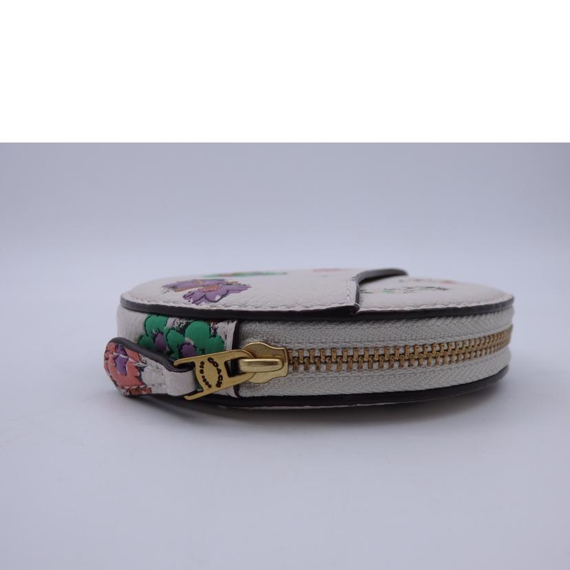 COACH コーチ/ラウンドコインケース/フローラルプリント/C4202//B21**/Aランク/93