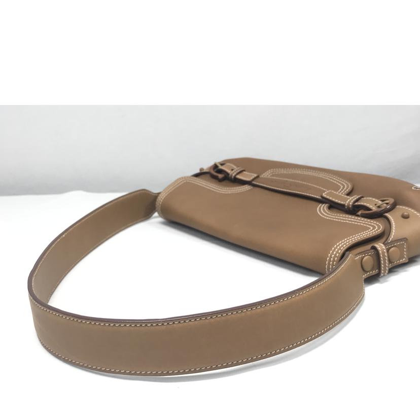 Salvatore Ferragamo サルバトーレ フェラガモ/ガンチーニ レザーショルダーバッグ/215823/Bランク/52