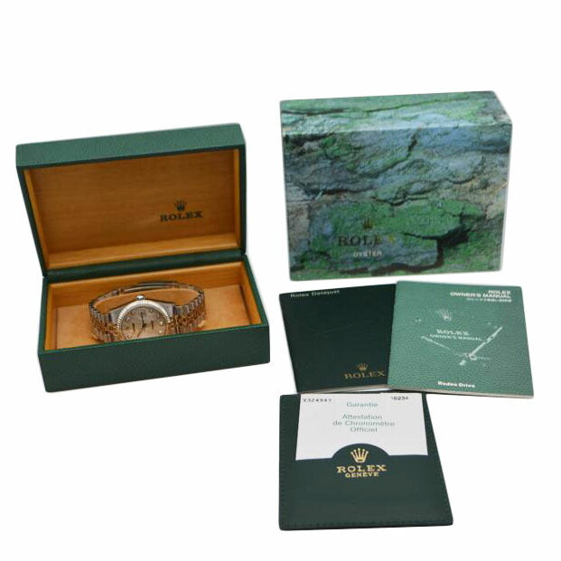 ROLEX ROLEX/デイトジャスト10P新ダイヤ/コンピューター盤/16234G//Y324947(02年製)/Aランク/89