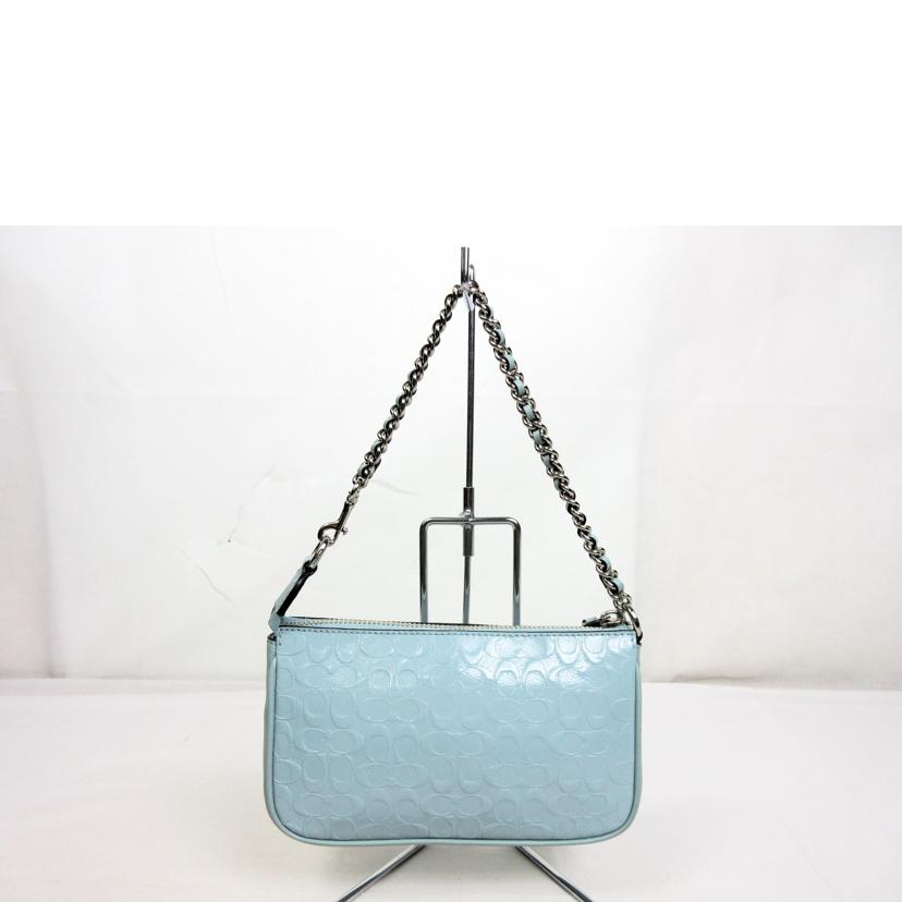 COACH コーチ/エナメルチェーンアクセサリーポーチ/F11940//F17**/Aランク/70