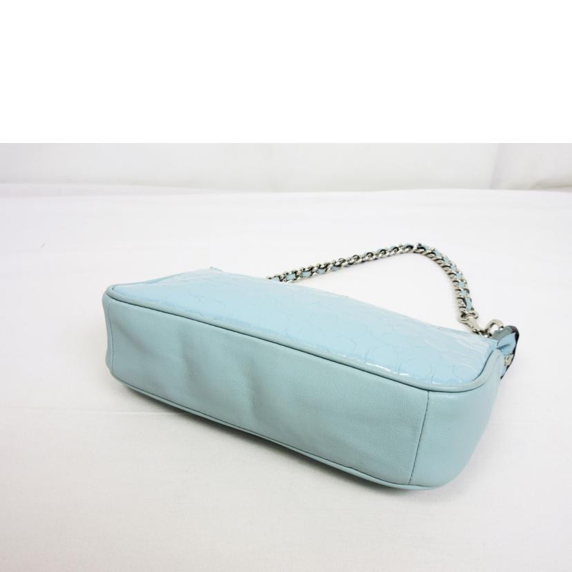 COACH コーチ/エナメルチェーンアクセサリーポーチ/F11940//F17**/Aランク/70