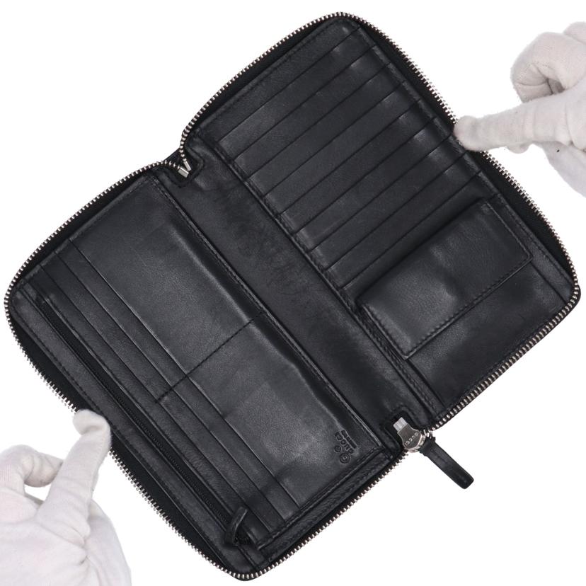 GUCCI グッチ/マイクログッチシマラウンドファスナー長財布/391465//493***/Bランク/94