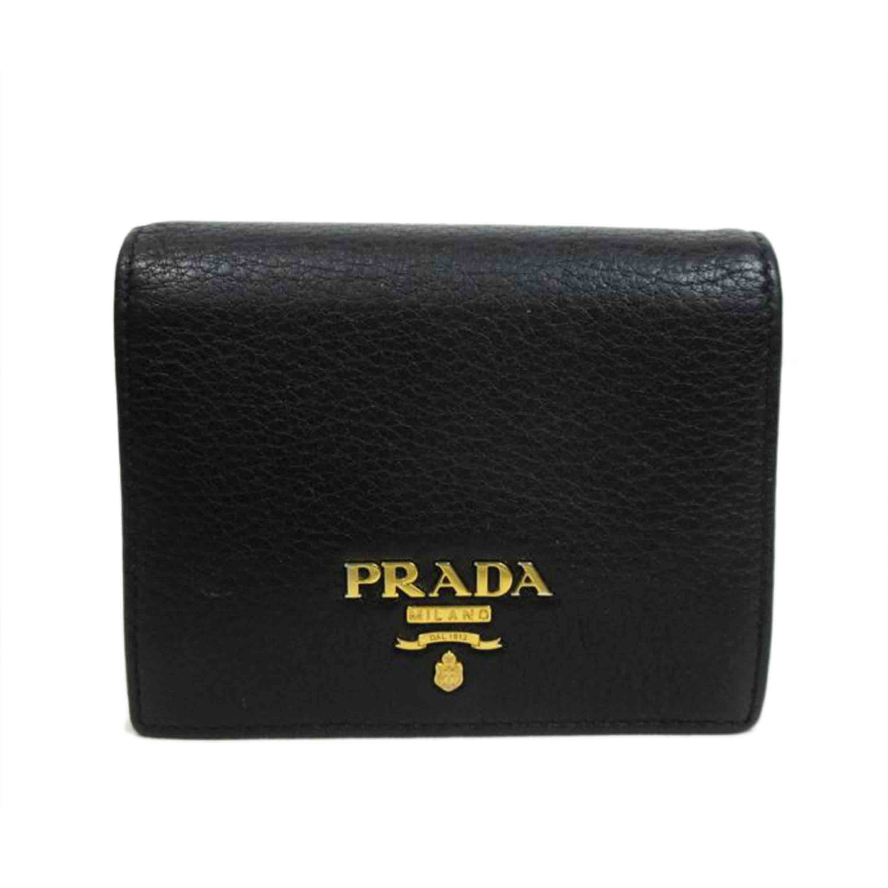 PRADA プラダ/サフィアーノメタル レザー二つ折り財布/1MV204//Bランク/70