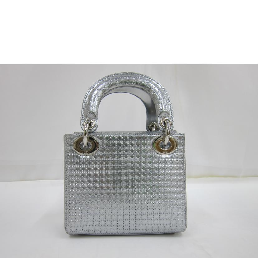 DIOR ディオール/レディディオール・ミニ シルバー //Aランク/82