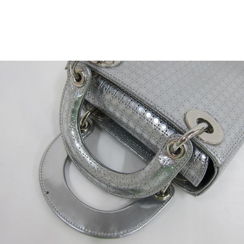 DIOR ディオール/レディディオール・ミニ シルバー //Aランク/82