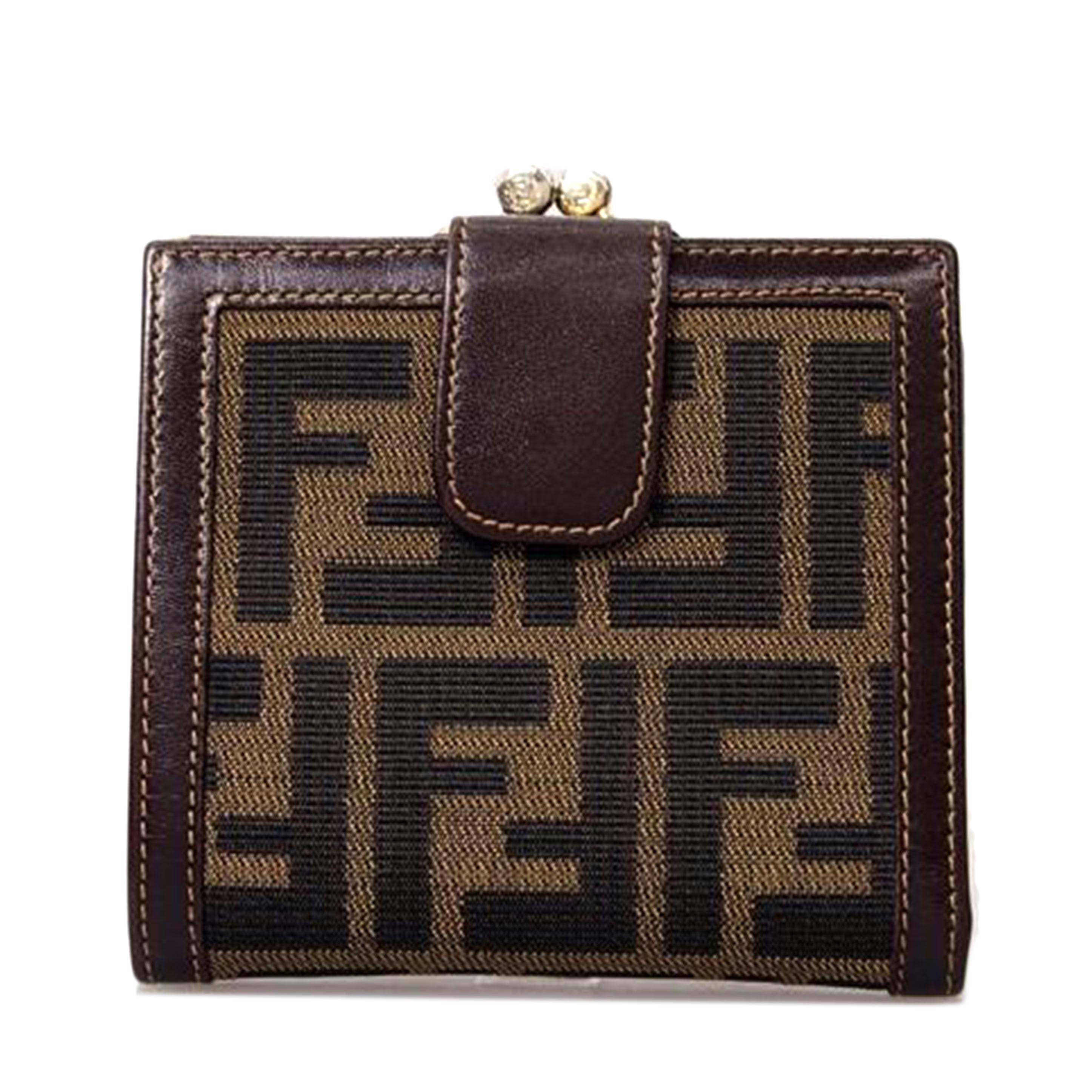 FENDI フェンディ/ズッカ柄二つ折り財布//ABランク/76