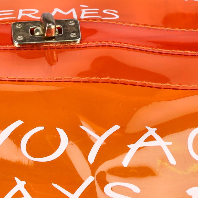 HERMES エルメス ハンドバッグ/ビニールケリー/オレンジ//ABランク/75