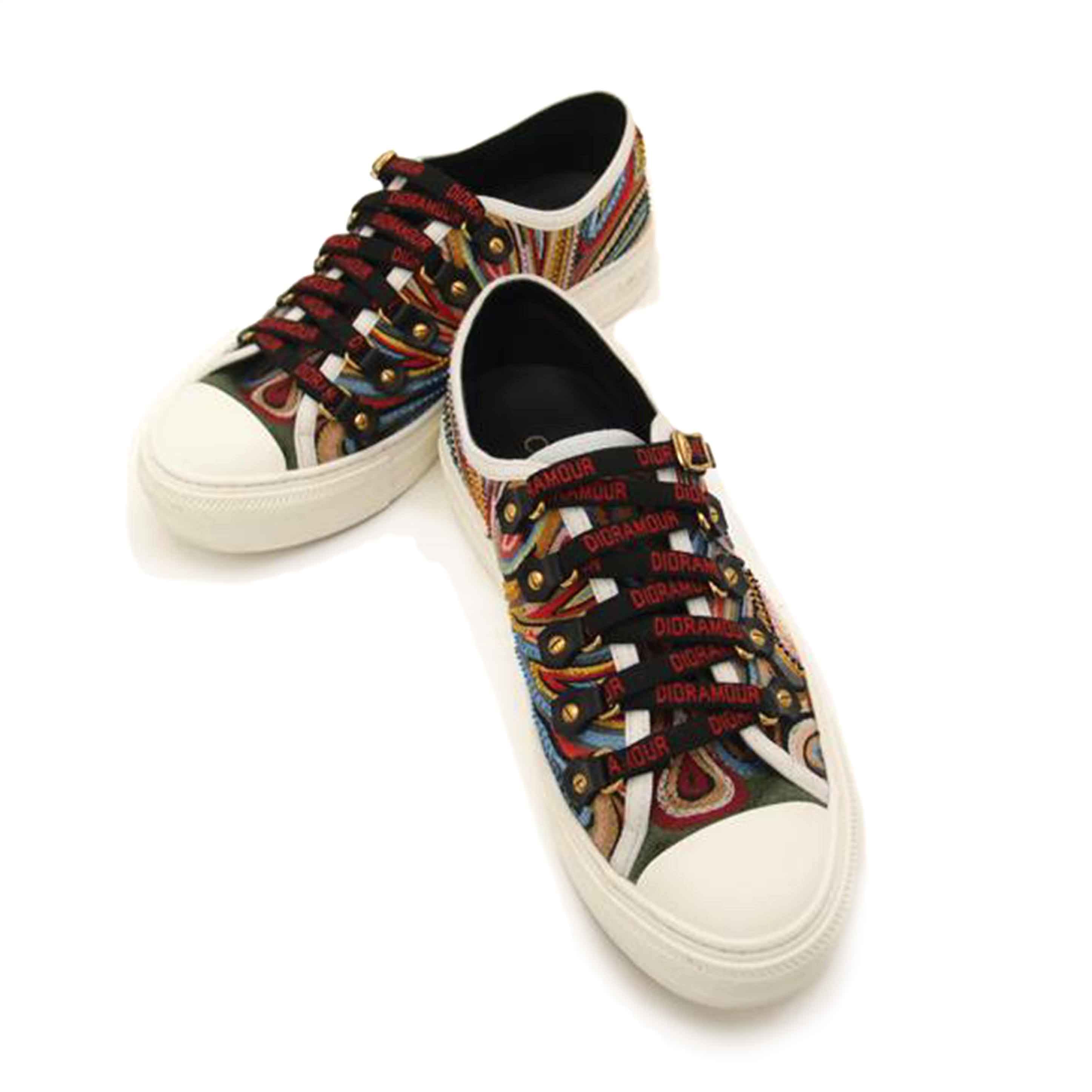 Christian Dior クリスチャンディオール キャンバス地 /J'ADIORスニーカー/37.5/約24.5㎝/KCK209DPES89Z// /ABランク/69