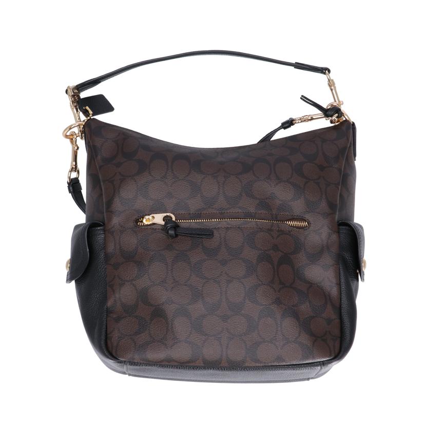 COACH コーチ/シグネチャー ペニー ショルダーバッグ/ダークブラウン/C1523//G21**/Aランク/75