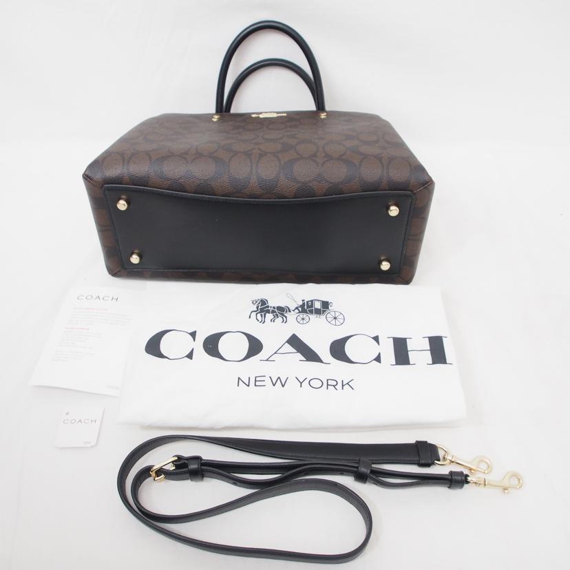COACH/リリーキャリーオール/シグネチャー/2Wayショルダー/91495//L1923/Aランク/78