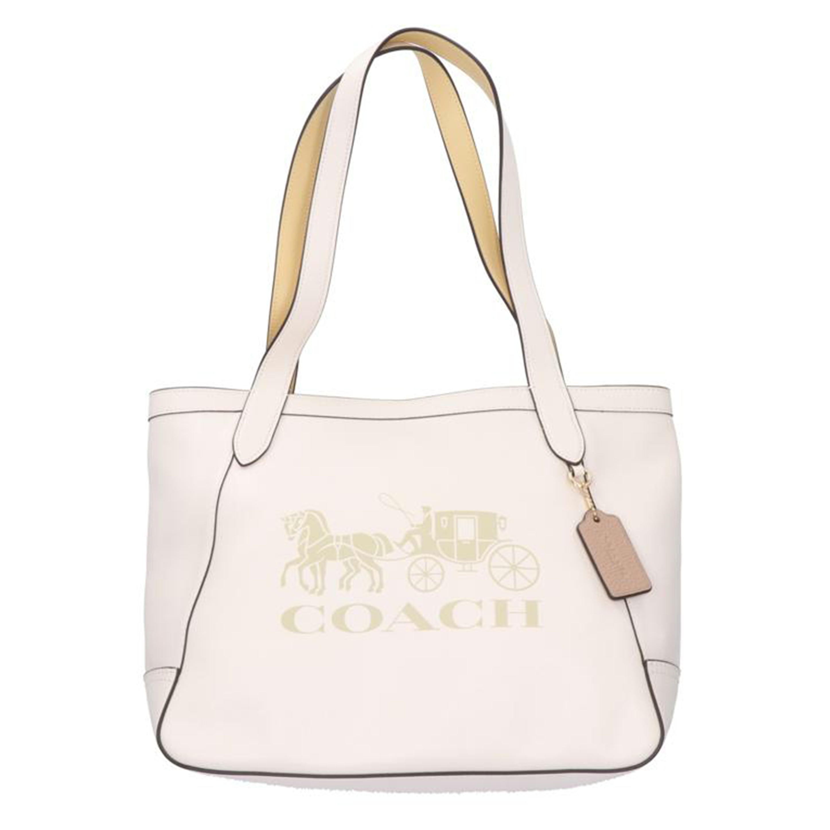 COACH コーチ/ホース アンド キャリッジ トートバッグ/バニラクリーム/C4063//L21**/Aランク/75