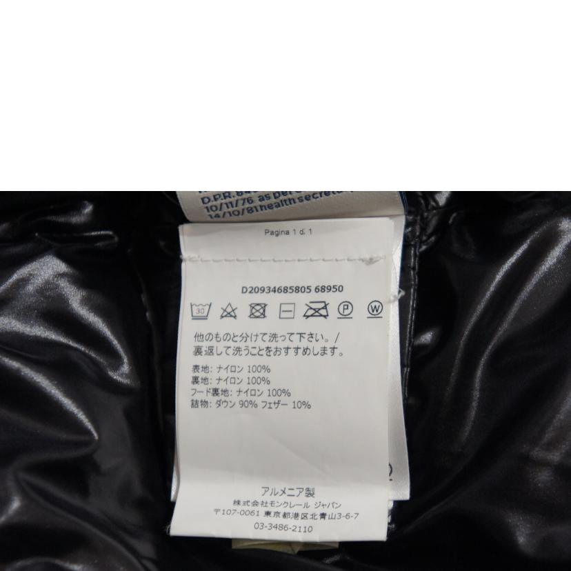 MONCLER モンクレー/BADYFUR ダウンジャケット BLK/D2093468505 68950//ABランク/94