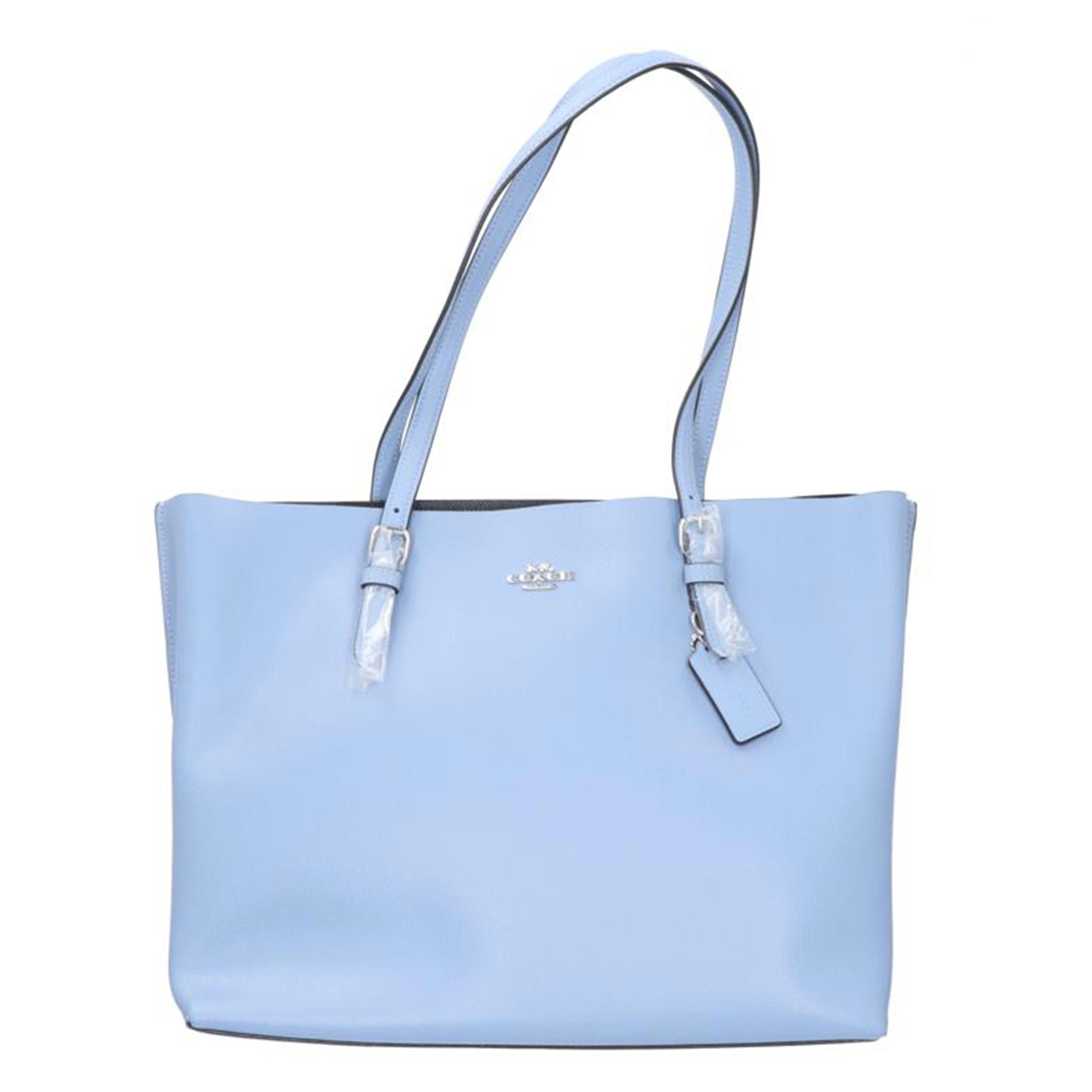 COACH コーチ/モリー レザー トートバッグ/マーブルブルー/1671//M21**/Aランク/75