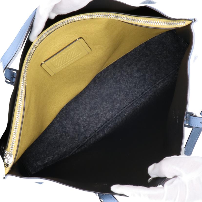COACH コーチ/モリー レザー トートバッグ/マーブルブルー/1671//M21**/Aランク/75