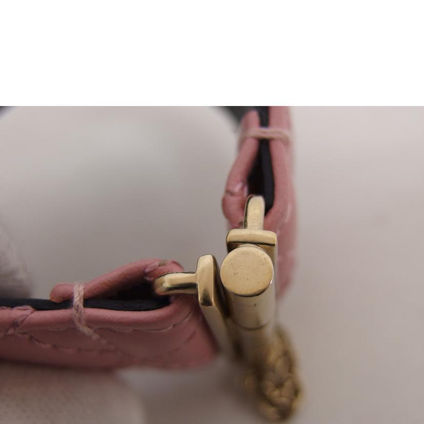 CHANEL シャネル/ココマークフェイクパール/レザーブレスレット/ピンク//B18P/ABランク/04