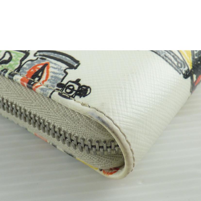 PRADA プラダ/ラウンドファスナー長財布/1ML506//107E/Bランク/64