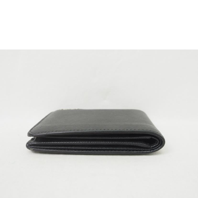 PRADA/サフィアーノコーナー/二つ折り財布/2M0738//Bランク/78