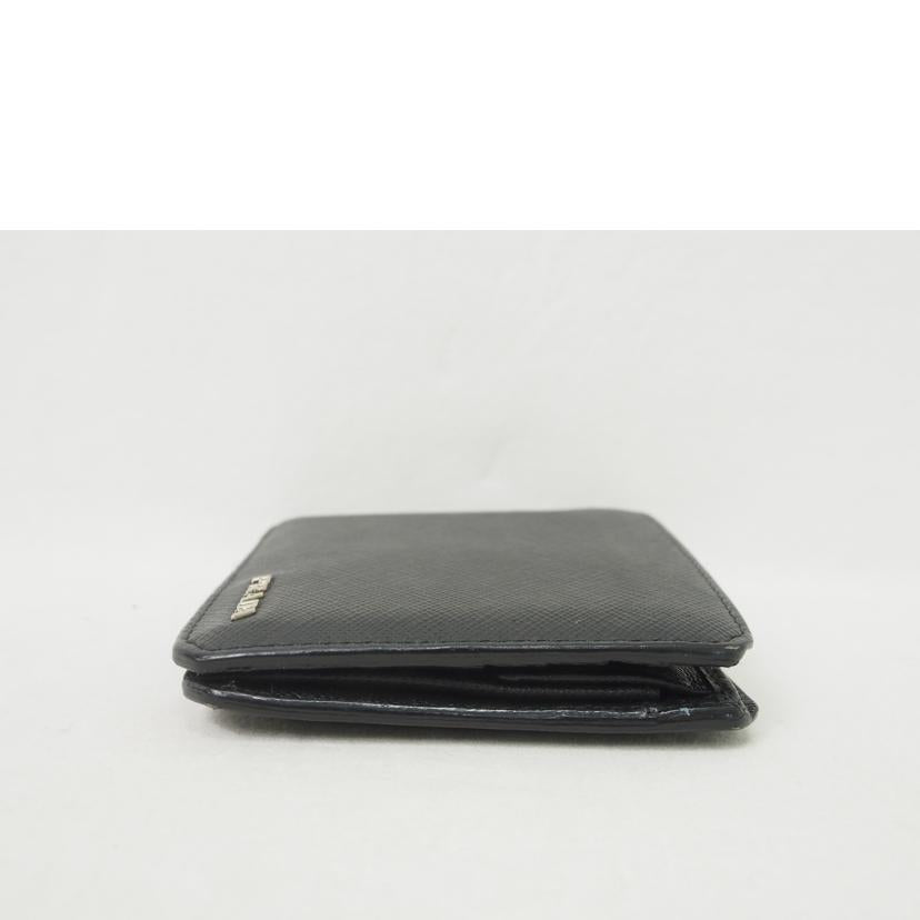 PRADA/サフィアーノコーナー/二つ折り財布/2M0738//Bランク/78