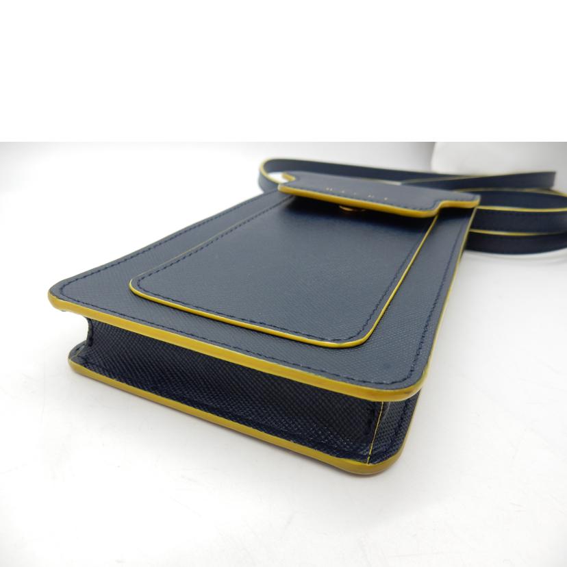 MARNI マルニ/スマートフォンケースミニバッグショルダー/ネイビーxイエロー//Aランク/02