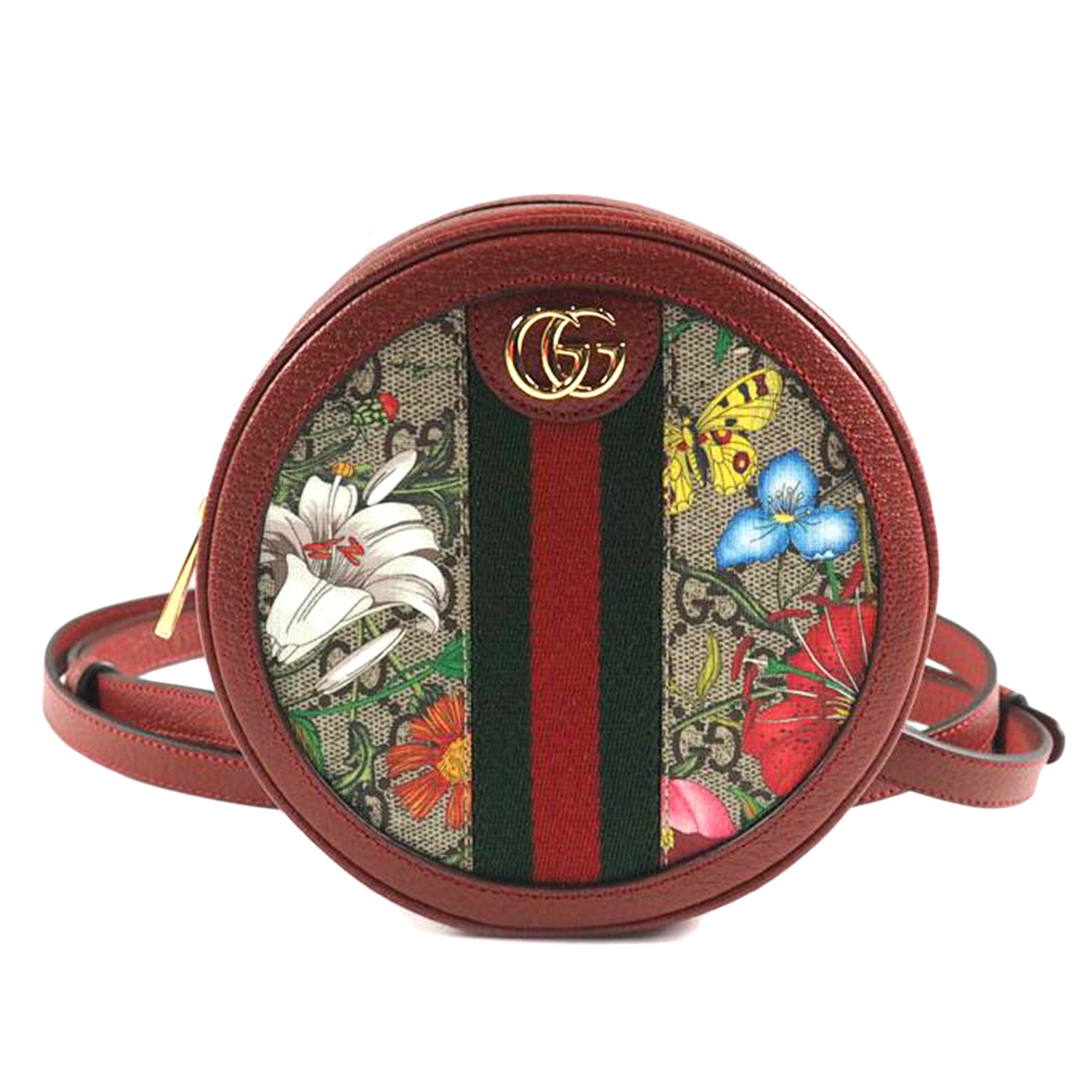 GUCCI グッチ/オフィディアGGフフローラチェーンミニバッグパック/598661//584046/Aランク/79