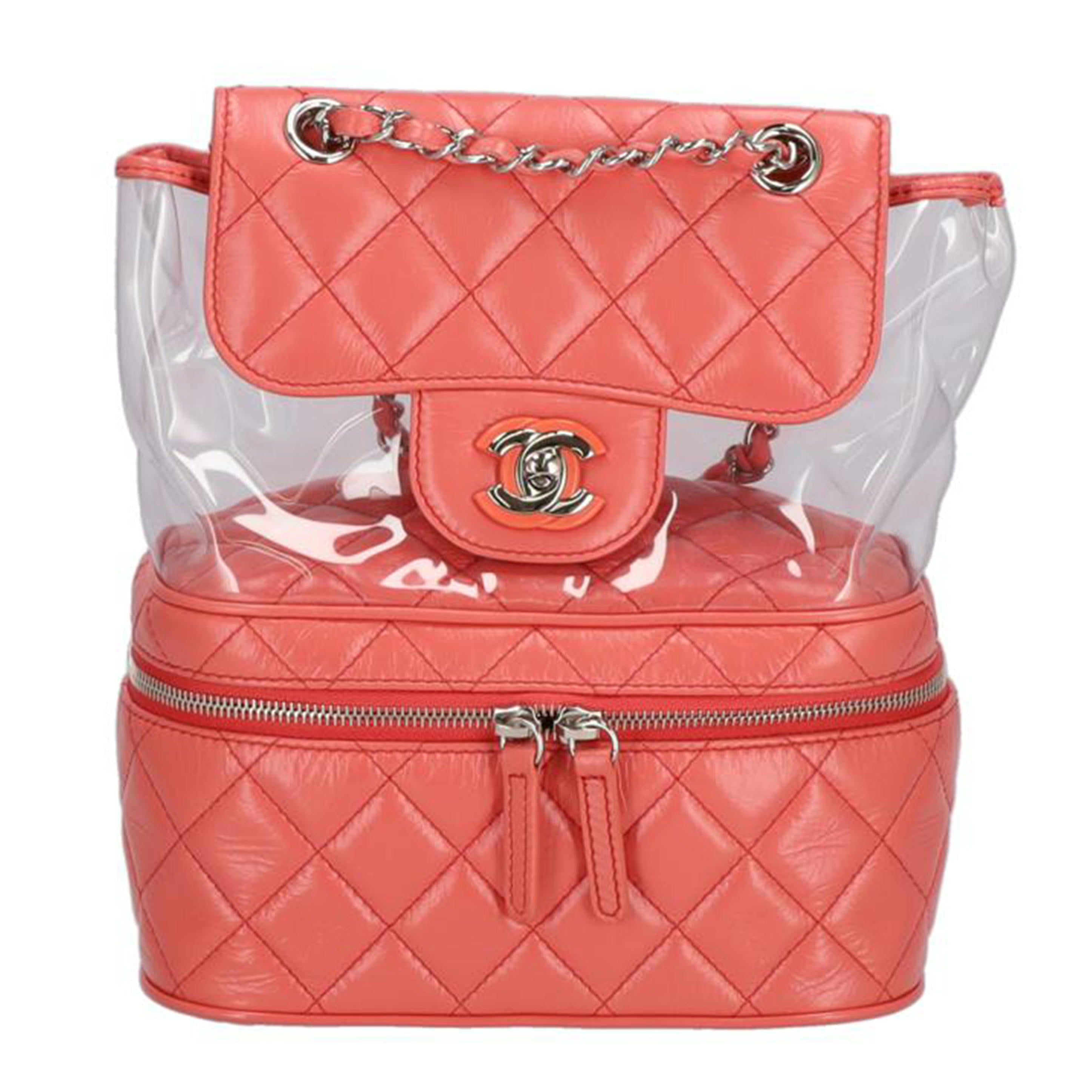 CHANEL シャネル/レザー リュックサック/ ピンク//257*****/ABランク/75