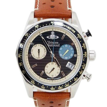 Vivienne Westwood ヴィヴィアン/サザビー メンズ/クロノグラフ/クオーツ/VV142BKTN//ABランク/78