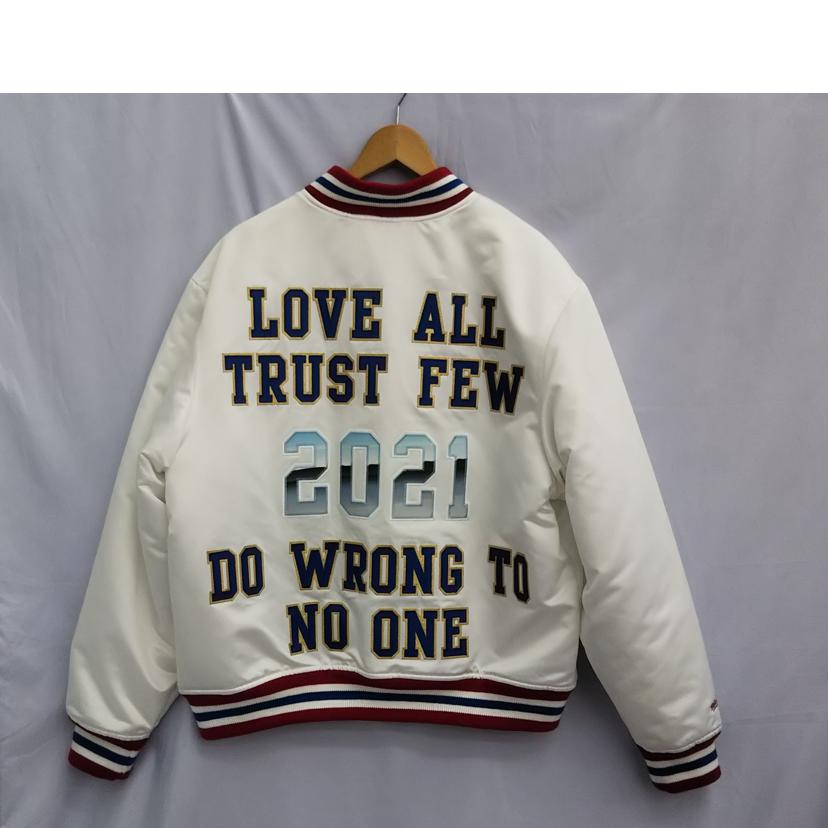 SUPREME x Micnell&Ness シュプリームxミッチェル&ネス/サテンバーシティジャケット WHT/BLU/RED //Aランク/07