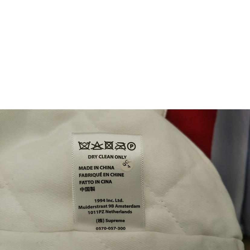 SUPREME x Micnell&Ness シュプリームxミッチェル&ネス/サテンバーシティジャケット WHT/BLU/RED //Aランク/07
