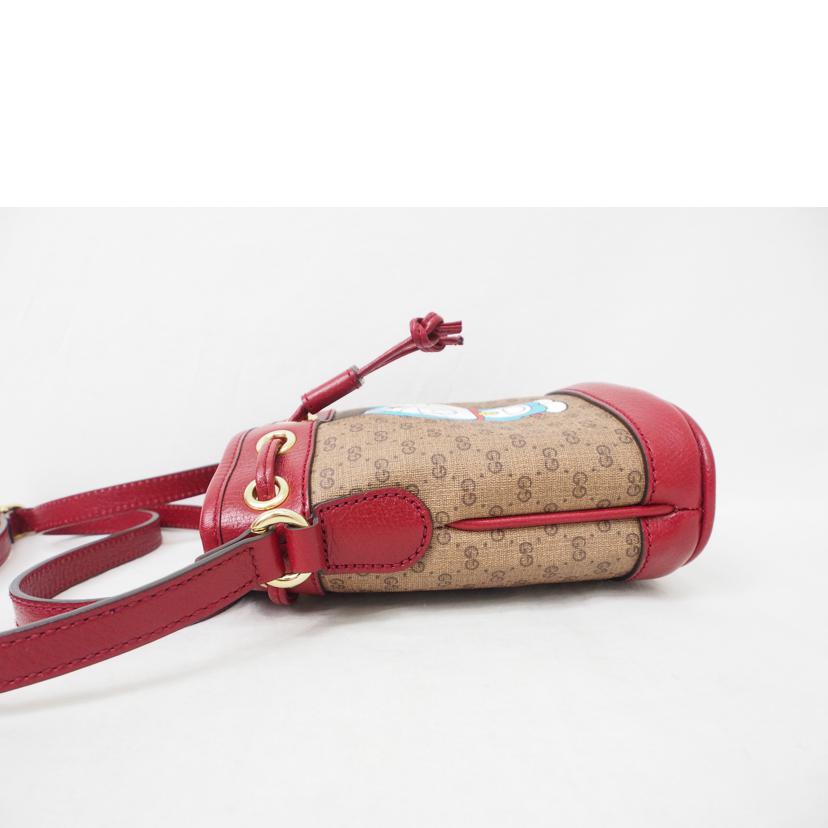 GUCCI グッチ/マイクロGGスプリーム/巾着ショルダー/ドラえもん/647801//520981/SAランク/78