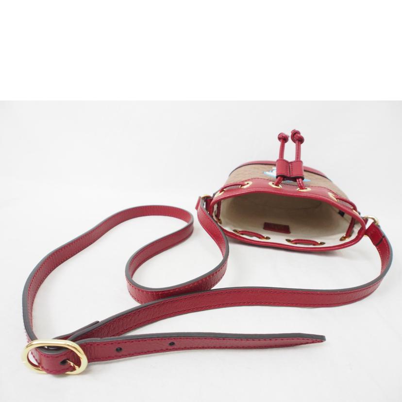 GUCCI グッチ/マイクロGGスプリーム/巾着ショルダー/ドラえもん/647801//520981/SAランク/78