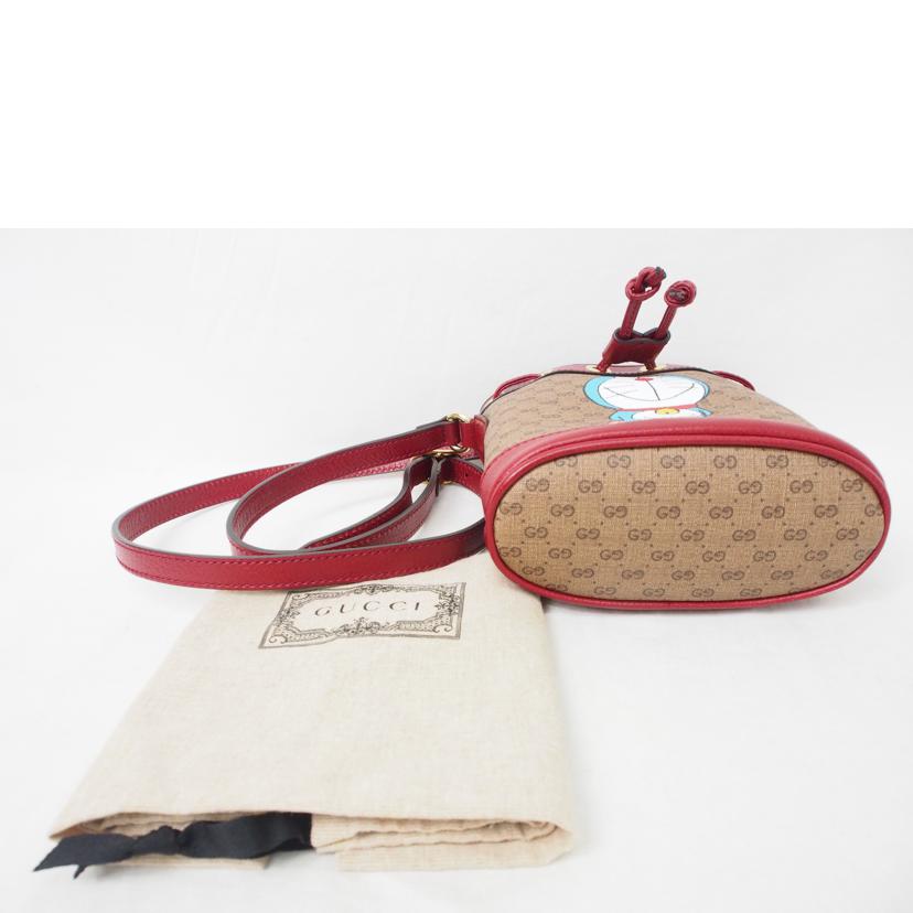 GUCCI グッチ/マイクロGGスプリーム/巾着ショルダー/ドラえもん/647801//520981/SAランク/78