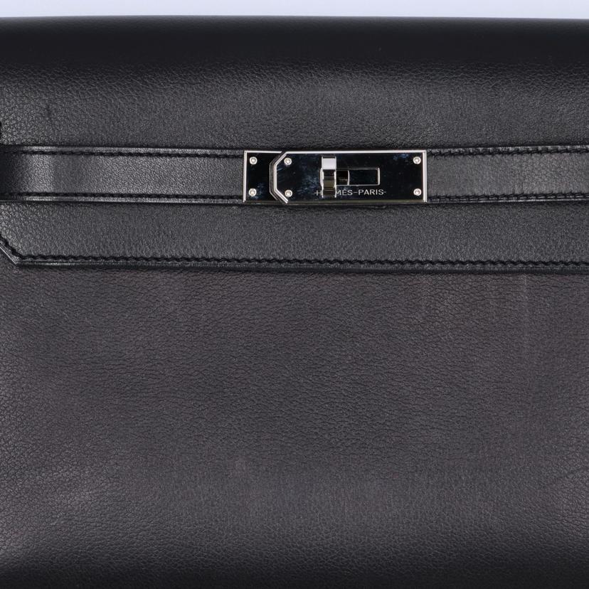 HERMES エルメス セカンドバッグ 2022年頃製造/ケリーデペッシュ25/ヴォーエヴァーカラー/ノワール //U CT 748 GD/ABランク/75