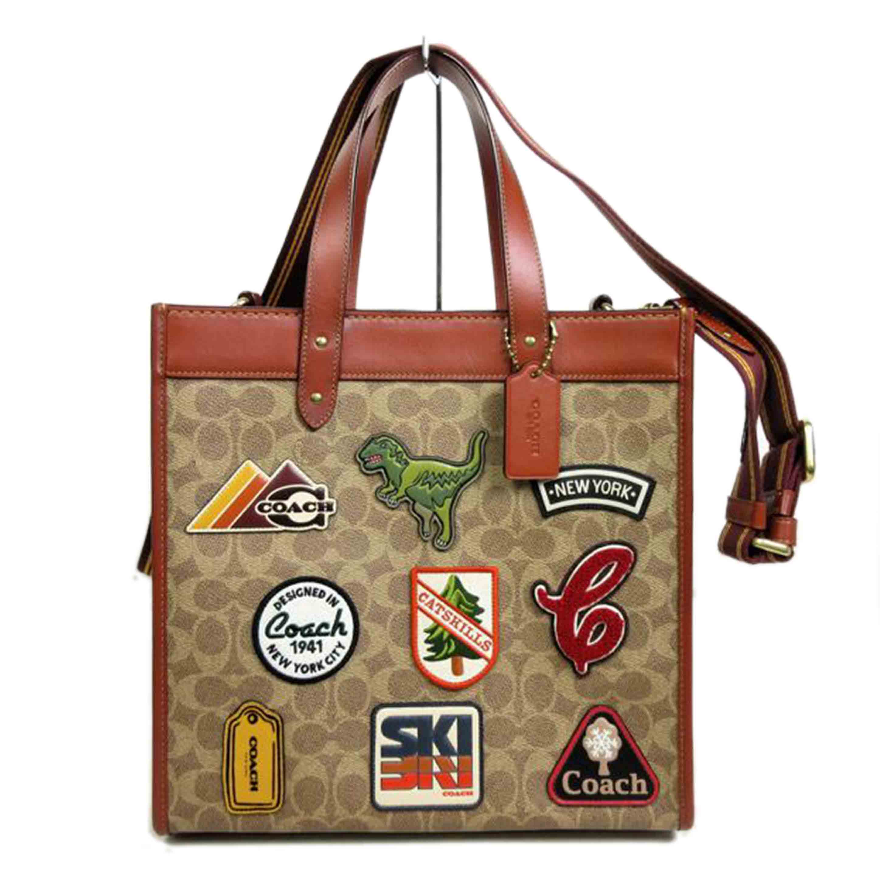 COACH コーチ/フィールドトート シグネチャーウィズパッチワーク/C6846//J21**/SAランク/70