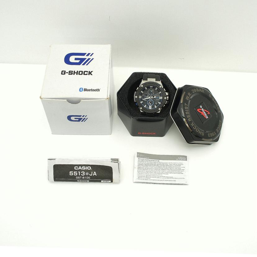 CASIO カシオ/G-SHOCK/G-STEEL/ソーラー×Bluetooth/GST-B100XA-1AJF//003*****/Aランク/75