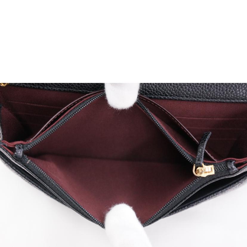 CHANEL シャネル/マトラッセキャビアスキンチェーンウォレット//21219988/ABランク/67