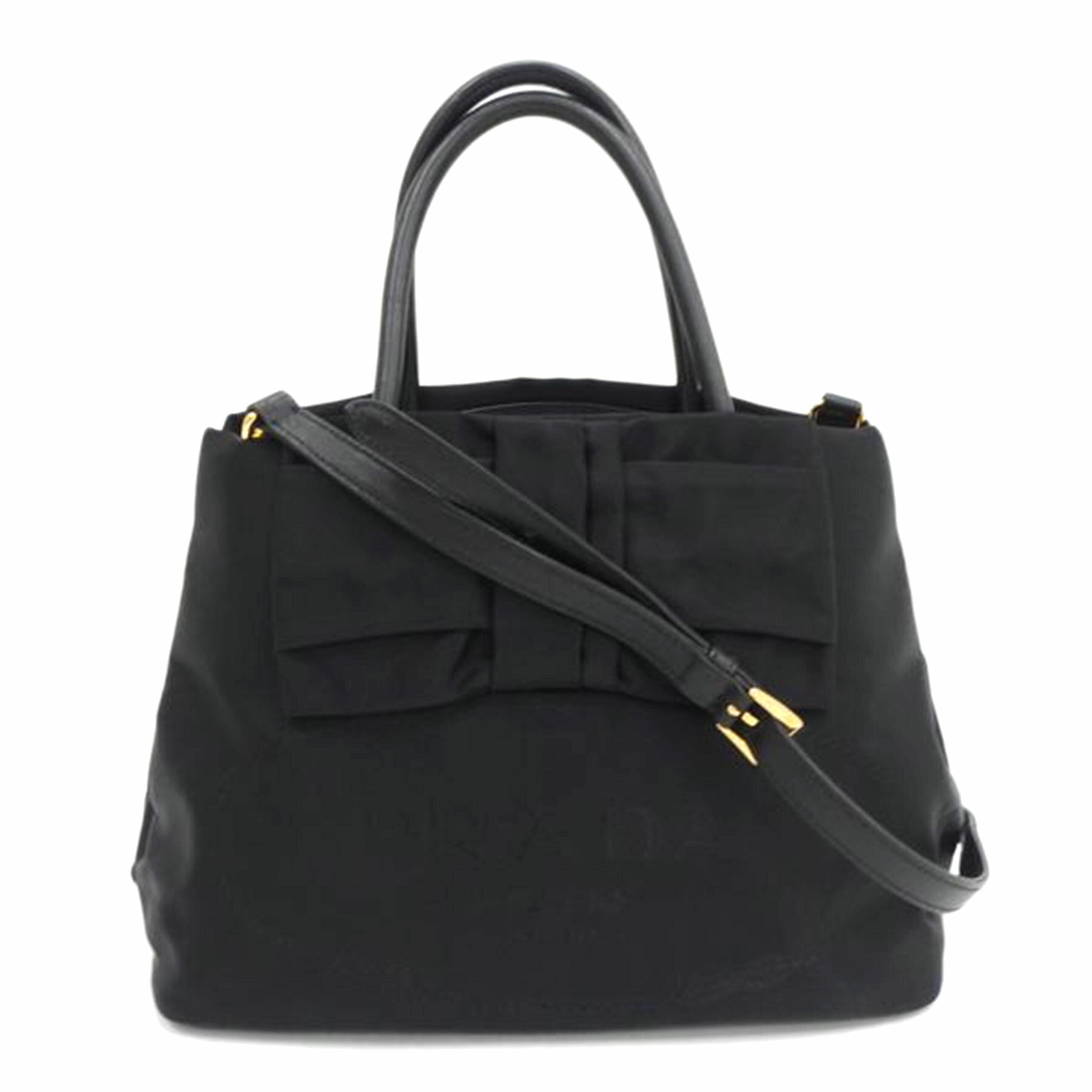 PRADA プラダ/ロゴリボン2WAYハンド/1BG068//Aランク/82