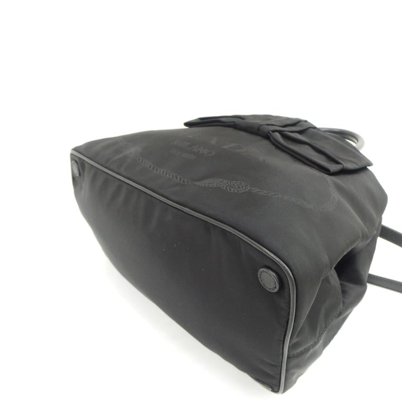 PRADA プラダ/ロゴリボン2WAYハンド/1BG068//Aランク/82