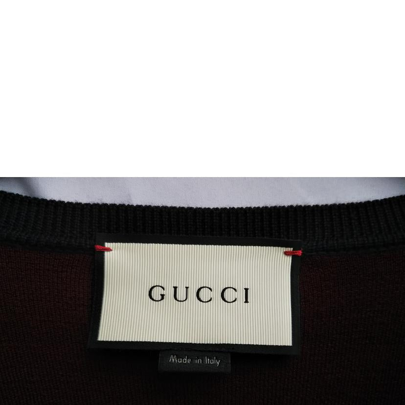 GUCCI/GUCCIカシミヤ混チェックニット//Aランク/07