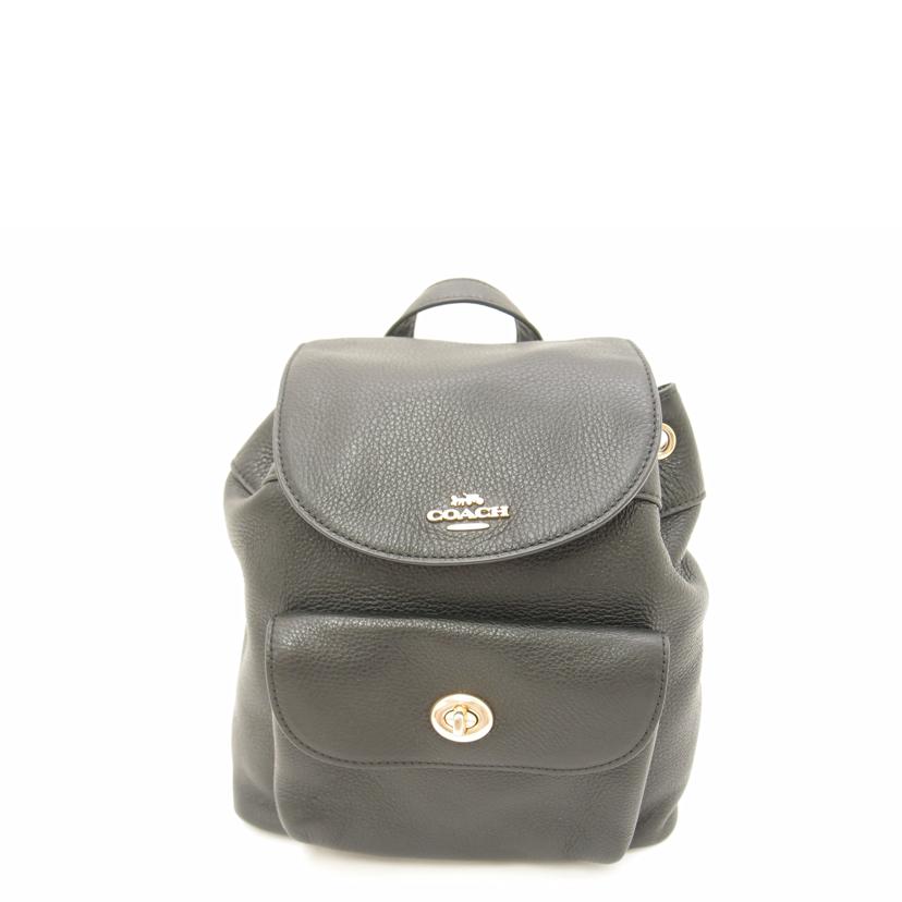 COACH コーチ/レザービリーミニバックパック/ブラック/F37621//A1857/Aランク/69
