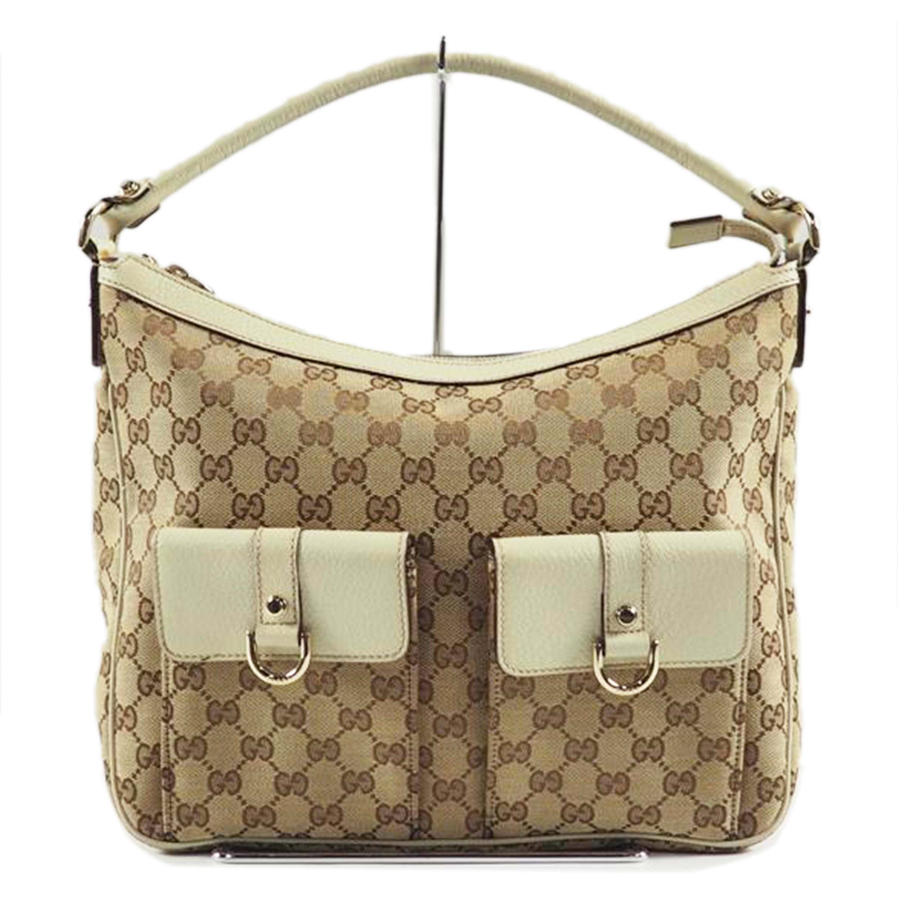 GUCCI グッチ/GGキャンバス セミショルダー ベージュ /153025//204990/Bランク/79