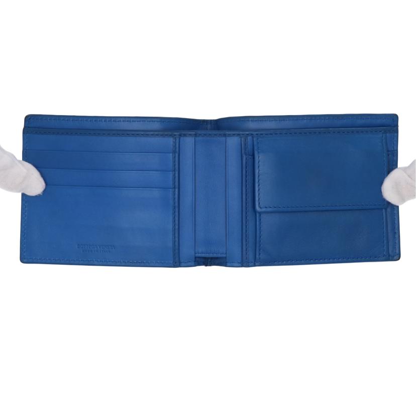 BOTTEGA VENETA BOTTEGA VENETA/イントレチャート二つ折り財布/ターコイズ //P00743297C/Bランク/75