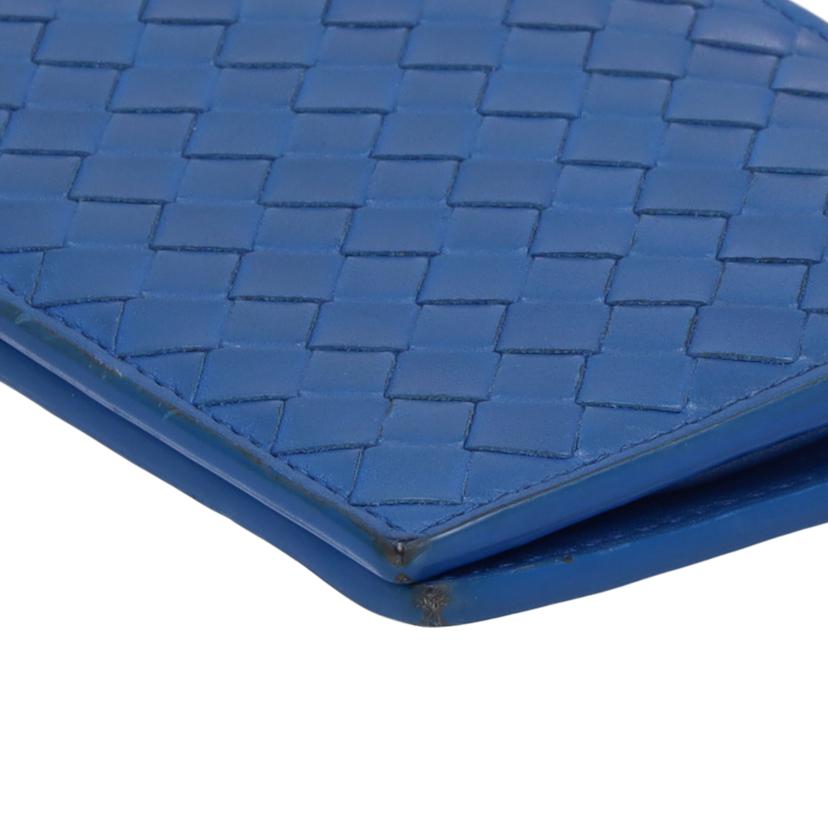 BOTTEGA VENETA BOTTEGA VENETA/イントレチャート二つ折り財布/ターコイズ //P00743297C/Bランク/75