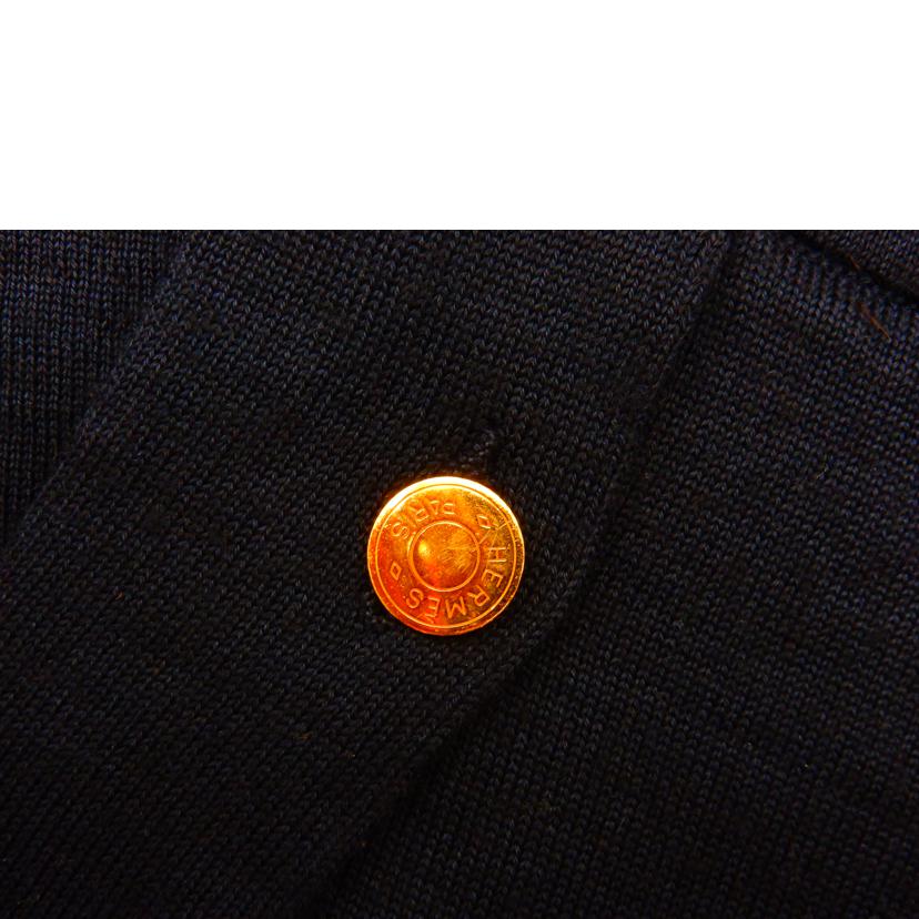 HERMES エルメス/カシミア混/ニット/金ボタン/ネイビー//ABランク/02