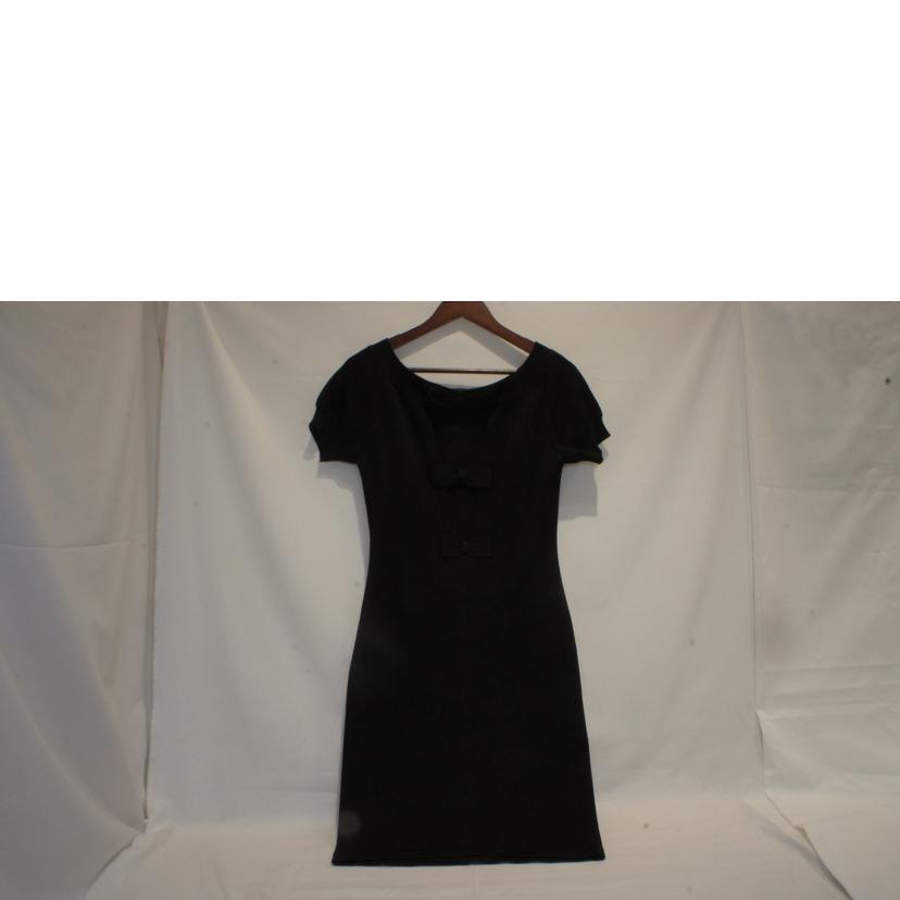 CHANEL シャネル/ニットポケットワンピブラック//Bランク/92