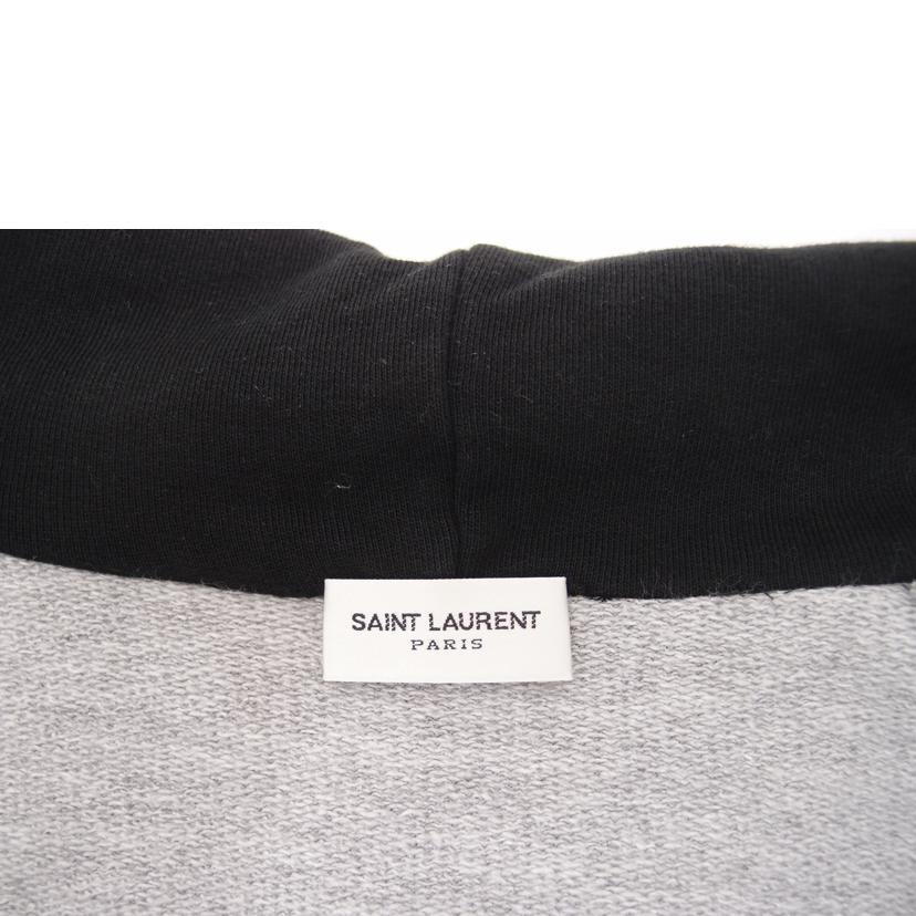 SAINT LAURANT サンローラン フーディ トップス レディース/パーカー/ブラック×グレー/サイズS//SAランク/69