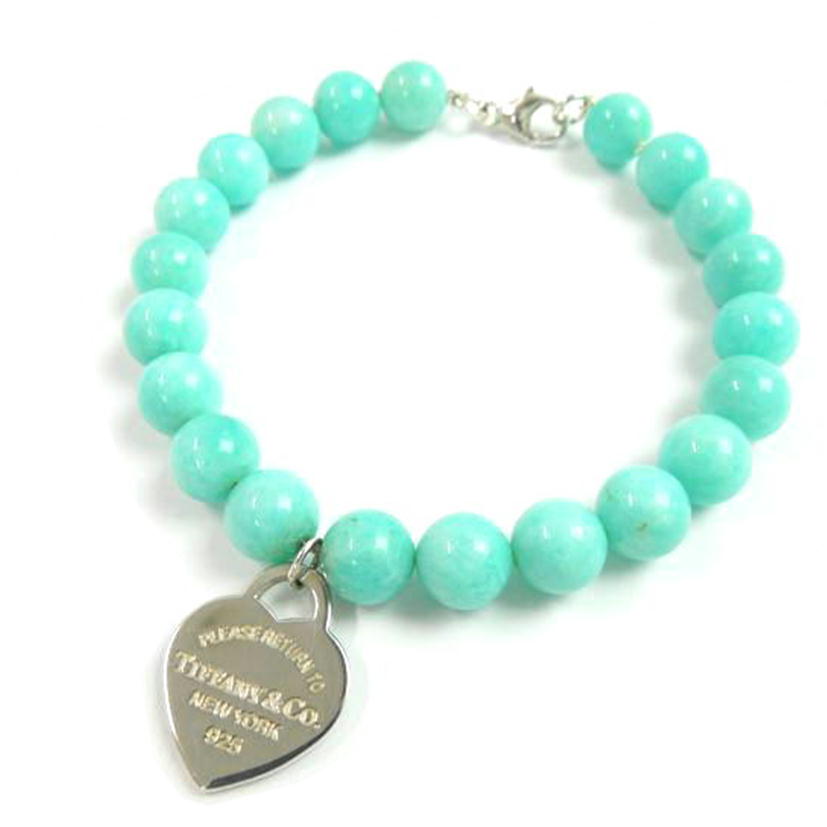 TIFFANY ティファニー/リターントゥティファニーハートタグアマゾナイト ブレス19cm//ABランク/83